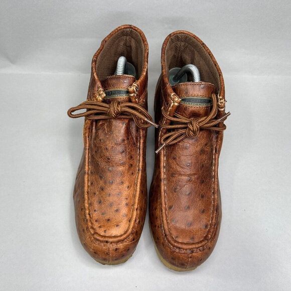 Roper Performance Men's Size 9 Brown Leather Gum Sole Chukka Boots - Picture 3 of 13